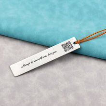 Personalized Metal Bookmark, Music Code Engraving, Voice QR Code Engraving, Unique