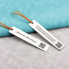 Personalized Metal Bookmark, Music Code Engraving, Voice QR Code Engraving, Unique