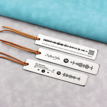 Personalized Metal Bookmark, Music Code Engraving, Voice QR Code Engraving, Unique