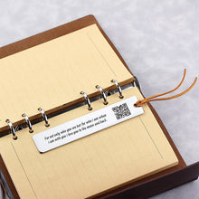 Personalized Metal Bookmark, Music Code Engraving, Voice QR Code Engraving, Unique