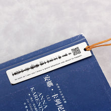 Personalized Metal Bookmark, Music Code Engraving, Voice QR Code Engraving, Unique
