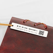 Personalized Metal Bookmark, Music Code Engraving, Voice QR Code Engraving, Unique