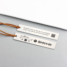 Personalized Metal Bookmark, Music Code Engraving, Voice QR Code Engraving, Unique