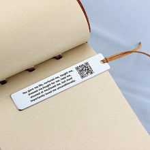 Personalized Metal Bookmark, Music Code Engraving, Voice QR Code Engraving, Unique