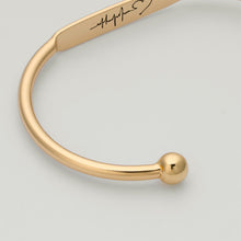 Actual Handwriting Bracelet, Engraved Signature Bracelet