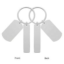 Custom Keychain Engraved Keyring Personalized Gift for Dad Men Handwriting Keychain