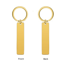 Actual Handwriting Fingerprint Bar Keychain for Father's Day Gift Christmas Gift for Dad