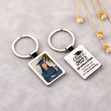 Photo Pendant Stainless Steel Personalized Student Graduation Photo Pendant Keychain