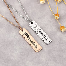 Sawtooth Bar Personalized Custom Necklace Christmas Gift