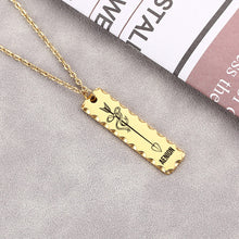 Sawtooth Bar Personalized Custom Necklace Christmas Gift