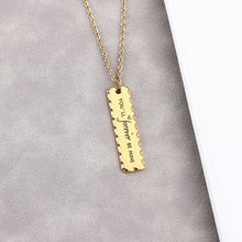 Sawtooth Bar Personalized Custom Necklace Christmas Gift
