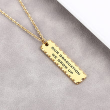 Sawtooth Bar Personalized Custom Necklace Christmas Gift
