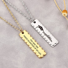 Sawtooth Bar Personalized Custom Necklace Christmas Gift