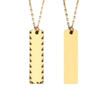 Sawtooth Bar Personalized Custom Necklace Christmas Gift