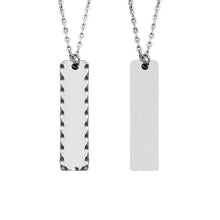 Sawtooth Bar Personalized Custom Necklace Christmas Gift