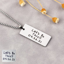 Personalized Stainless Steel Graduation Gift Necklace Christmas Jewelry