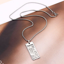 Personalized Custom Rectangle Necklace New Mom Jewelry Gift