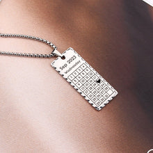 Personalized Custom Rectangle Necklace New Mom Jewelry Gift