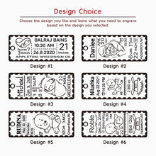 Personalized Custom Rectangle Necklace New Mom Jewelry Gift