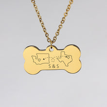 Custom bone Text Picture Necklace Personalized Handwriting Pendant Jewelry Gift