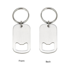 Custom Bottle Opener Keychain, Beer Key Fob Gift For Dad , Gift For Him