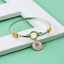 Disc Color Photo Engravable Personalized Custom Photo Bracelet