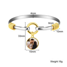 Disc Color Photo Engravable Personalized Custom Photo Bracelet