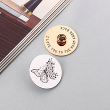 Personalized Custom Metal Brooch, Fingerprint Handwritting Initials Customized