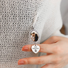 Heart Shape Color Photo Pattern Brooch Stainless Steel Jewelry Pendant Valentine's Day Gift