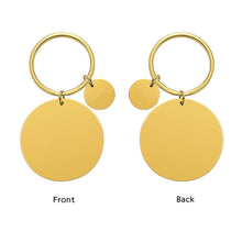 Custom Disc Calendar Keychain Engraved Handwriting Keyring Personalized Gift