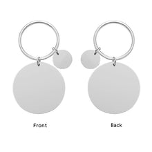 Custom Disc Calendar Keychain Engraved Handwriting Keyring Personalized Gift