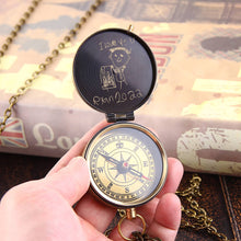 Personalized Compass With Actual Handwriting, Working Compass, Confirmation gift