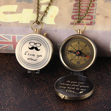 Personalized Compass With Actual Handwriting, Working Compass, Confirmation gift