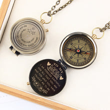 Personalized To Dad Brass Compass, Engraved Working Compass