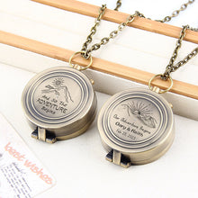 Personalized Compass, Engraved Working Compass, Personalized Brass Compass