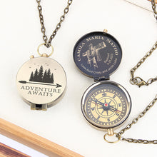 Personalized Compass, Engraved Working Compass, Personalized Brass Compass