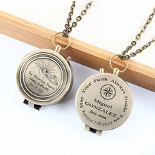 Personalized Compass, Engraved Working Compass, Personalized Brass Compass