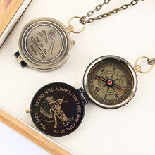 Personalized Compass, Engraved Working Compass, Personalized Brass Compass