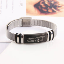 Graduation Custom Snap Buckle Stainless Steel Metal Strap Bracelet