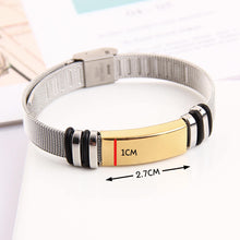 Graduation Custom Snap Buckle Stainless Steel Metal Strap Bracelet