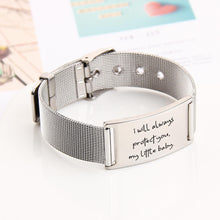 Personalized Adjustable Stainless Steel Metal Custom Strap Bracelet
