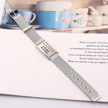 Personalized Adjustable Stainless Steel Metal Custom Strap Bracelet