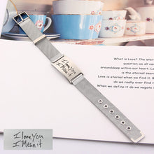 Personalized Handwriting Strap Bracelet Customizable Graduation Gift