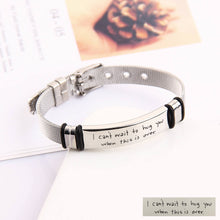 Silver Stainless Steel Personalized Handwriting Fingerprint Engravable Strap Bracelet