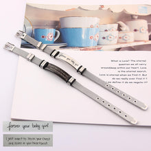 Silver Stainless Steel Personalized Handwriting Fingerprint Engravable Strap Bracelet