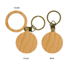Adventure Calling Wooden Photo Personalized Keychain