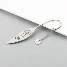 Metal Personalized Leaf Bookmarks, Unique Note Graduation Gifts