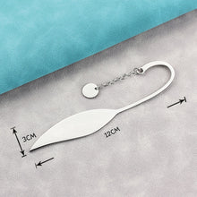 Metal Personalized Leaf Bookmarks, Unique Note Graduation Gifts