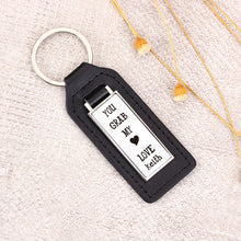 Personalized Custom Leather Metal Keychain Simple Metal Keyring Accessories