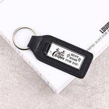Personalized Custom Leather Metal Keychain Simple Metal Keyring Accessories